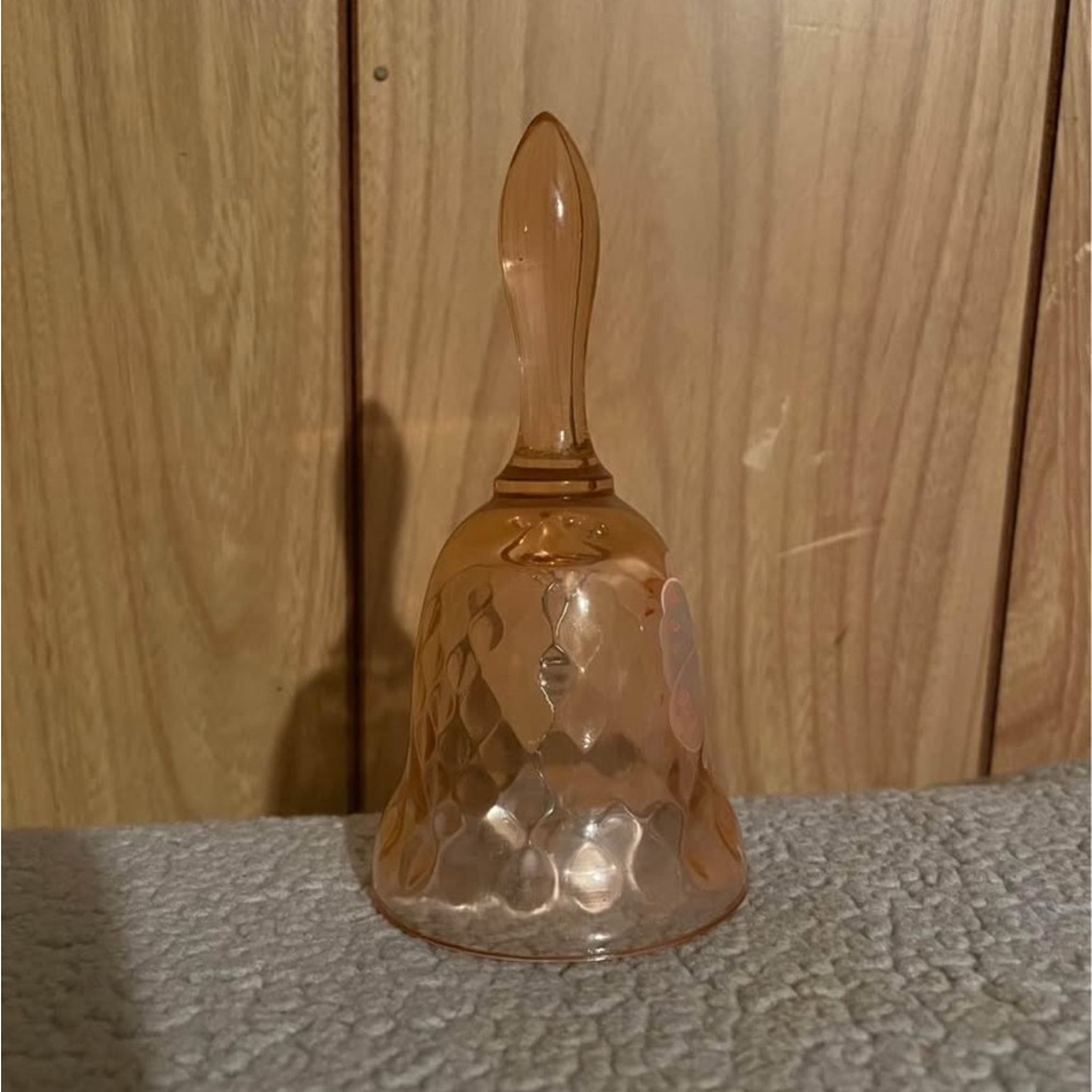 Vintage Amber Glass Bell